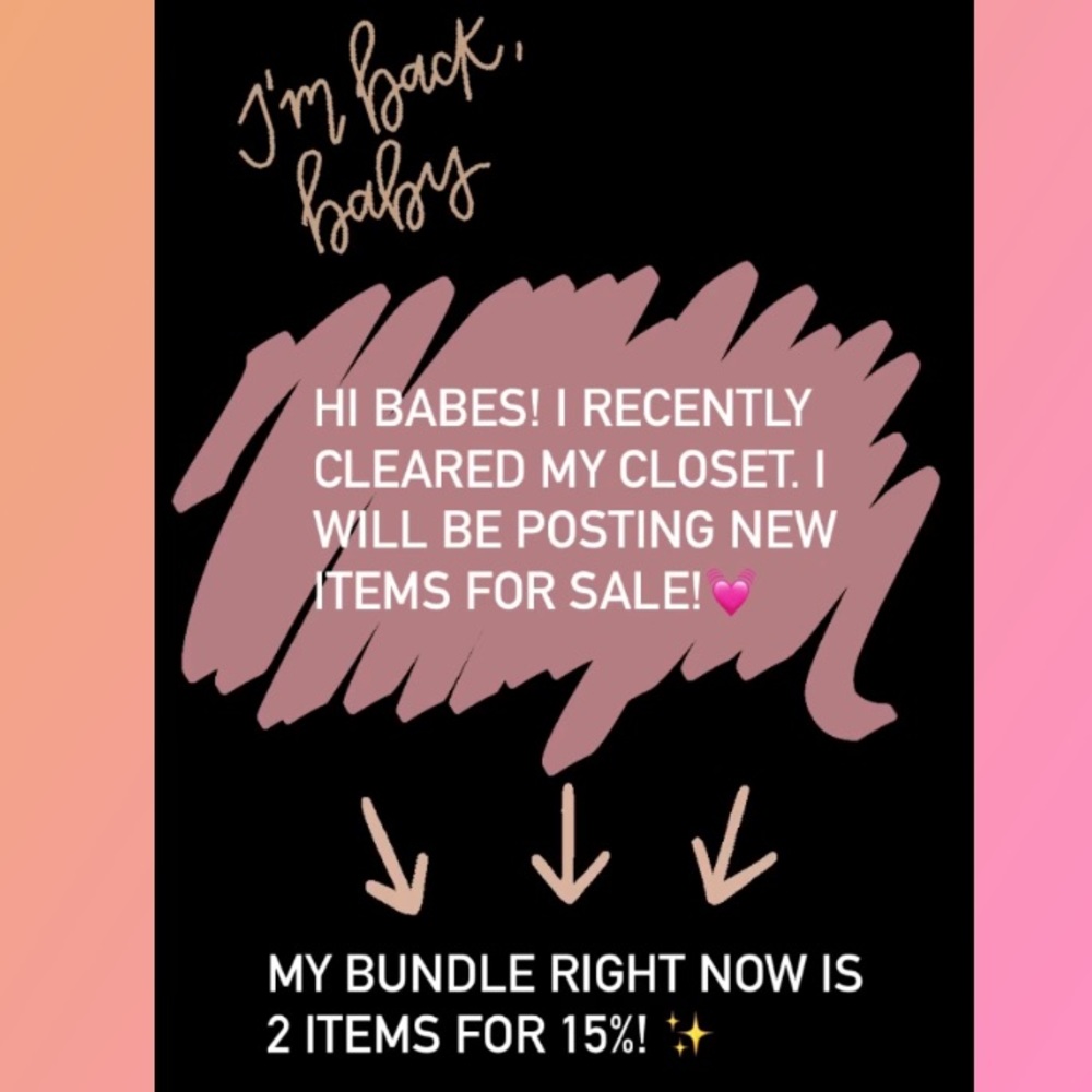 NEW ITEMS COMING SOON